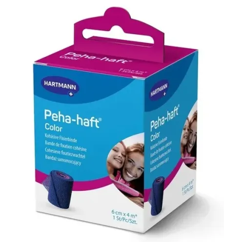 PEHA HAFT ELASTYCZNA OPASKA PODTRZYMUJĄCA NIEBIESKA 4 m x 6 cm 1 sztuka