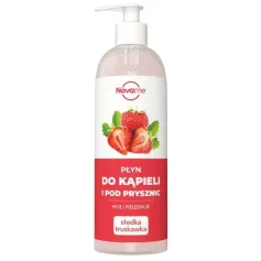 NOVAME PŁYN DO KĄPIELI I POD PRYSZNIC SŁODKA TRUSKAWKA 500 ml