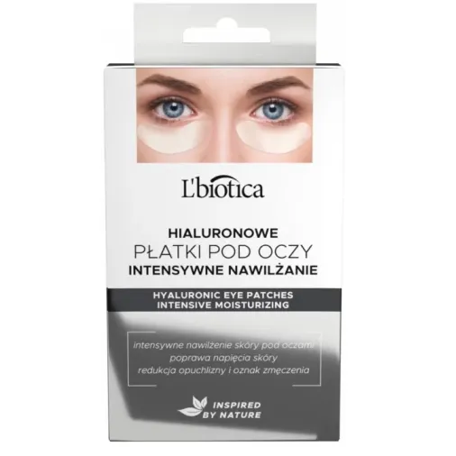 L'BIOTICA HIALURONOWE PŁATKI POD OCZY INTENSYWNE NAWILŻENIE 3 pary
