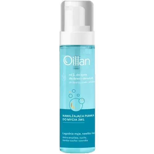 OILLAN Nawilżająca pianka: do mycia 3w1 200 ml