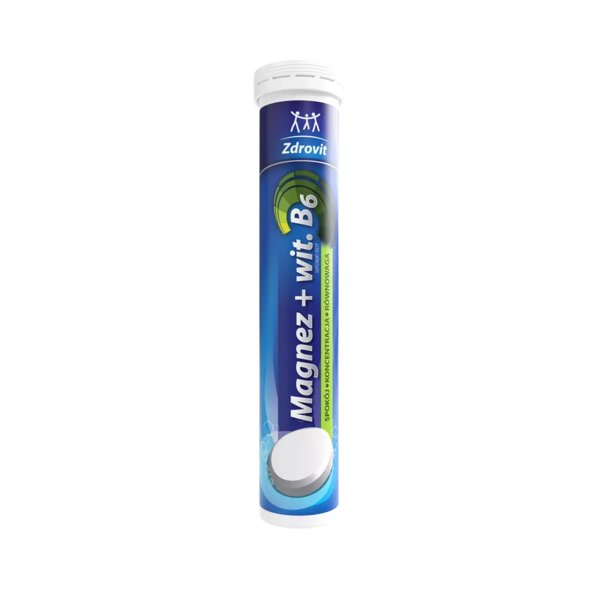 MAGNEZ + WIT. B6 24 tabletki musujące o smaku cytrynowym