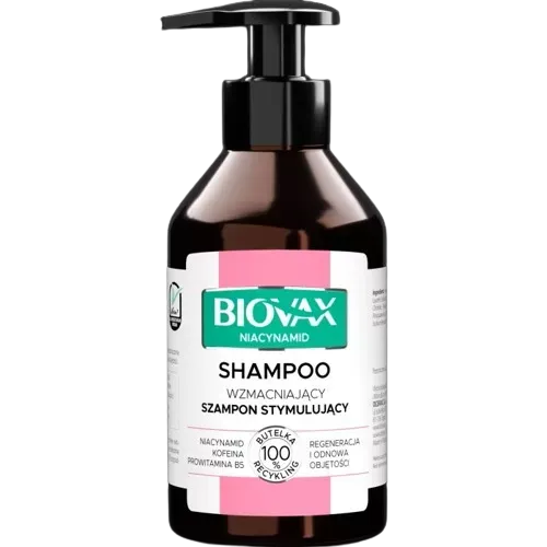 L'BIOTICA BIOVAX Niacynamid Wzmacniający Szampon stymulujący 200 ml