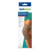 ACTIMOVE EVERYDAY SUPPORTS OPASKA NA KOLANO ZAKRYTA RZEPKA 2 FISZBINY rozm. M kolor beżowy 1 sztuka