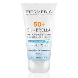 DERMEDIC SUNBRELLA ULTRALEKKI KREM OCHRONNY SPF 50+ DLA SKÓRY TŁUSTEJ I MIESZANEJ 40 ml