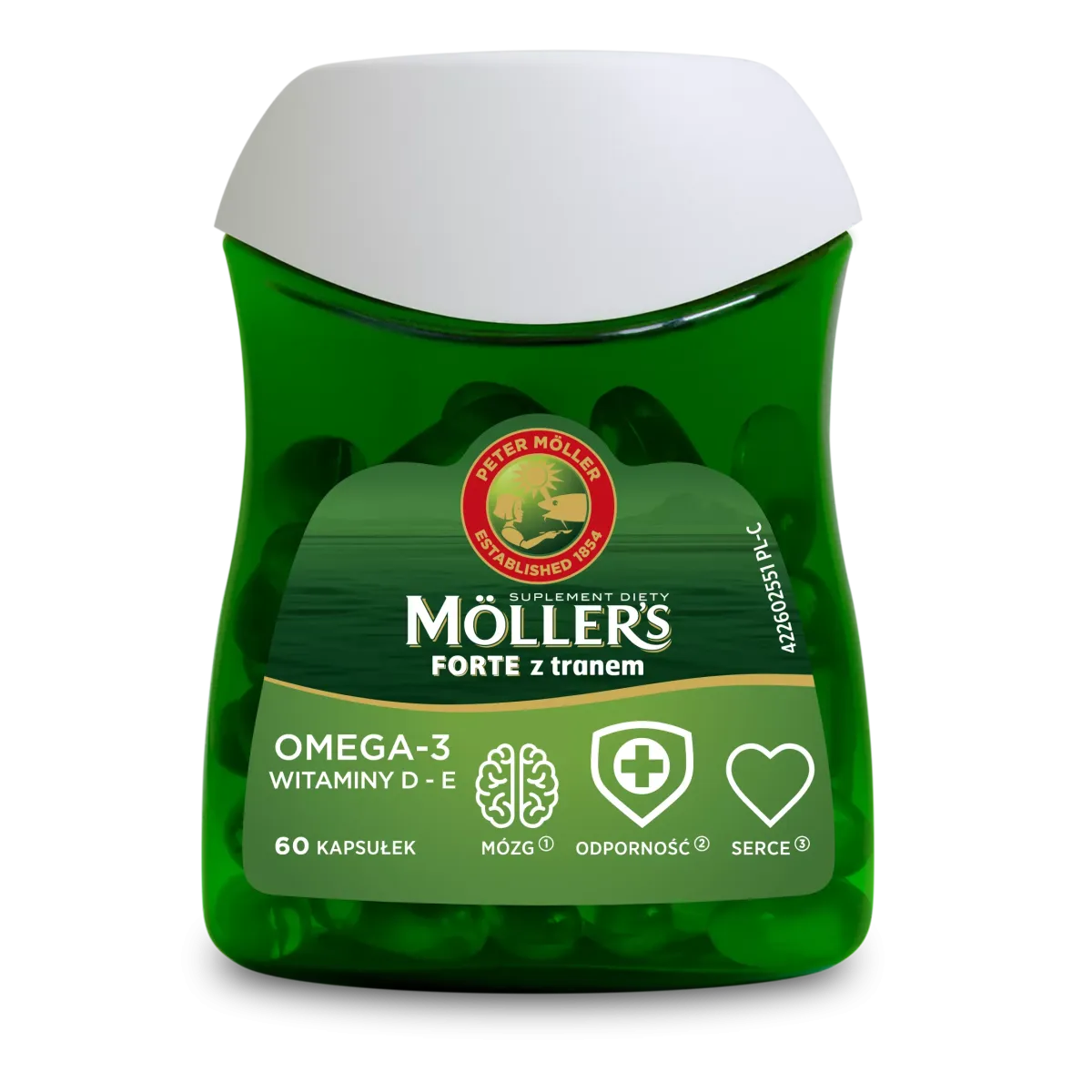 MOLLER'S FORTE Z TRANEM 60 kapsułek