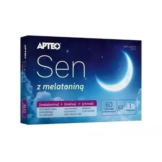 APTEO SEN Z MELATONINĄ 60 tabletek