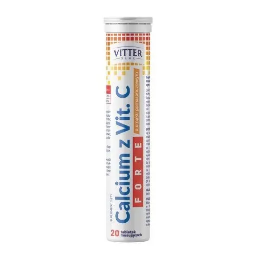 CALCIUM FORTE Z VIT. C 20 tabletek musujących o smaku cytrynowym