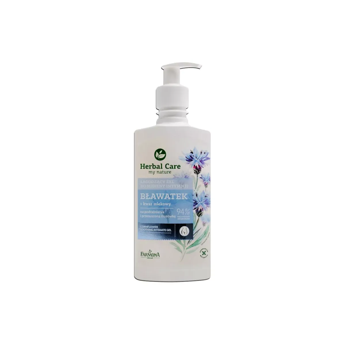 HERBAL CARE ŁAGODZĄCY ŻEL DO HIGIENY INTYMNEJ BŁAWATEK 330 ml