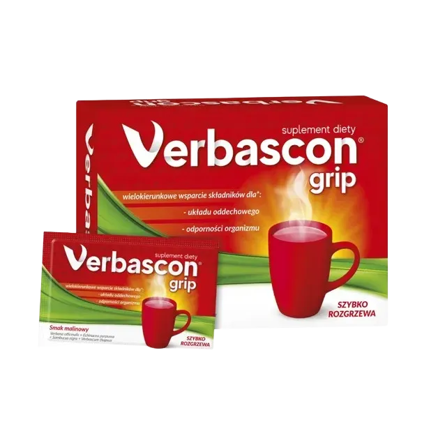 VERBASCON GRIP smak malinowy 10 saszetek