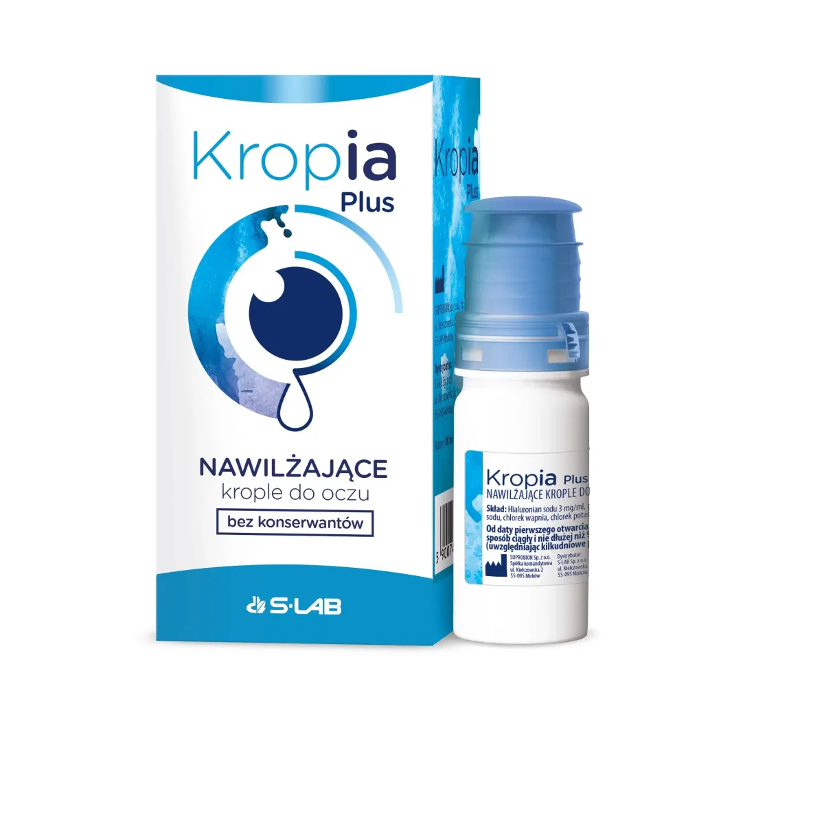 KROPIA PLUS NAWILŻAJĄCE KROPLE DO OCZU 10 ml
