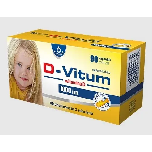D-VITUM WITAMINA D 1000 j.m. 90 kapsułek twist-off