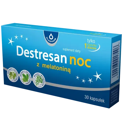 DESTRESAN NOC Z MELATONINĄ 30 kapsułek