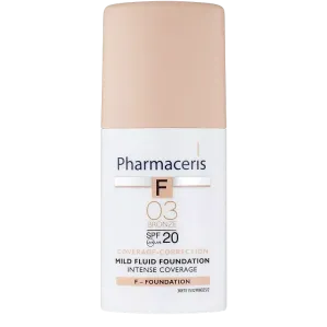 PHARMACERIS F COVERAGE-CORRECTION DELIKATNY FLUID INTENSYWNIE KRYJĄCY SPF 20 03 BRONZE 30 ml
