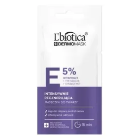 L'BIOTICA DERMOMASK INTENSYWNIE REGENERUJĄCA MASECZKA DO TWARZY Z WITAMINĄ E 8 ml