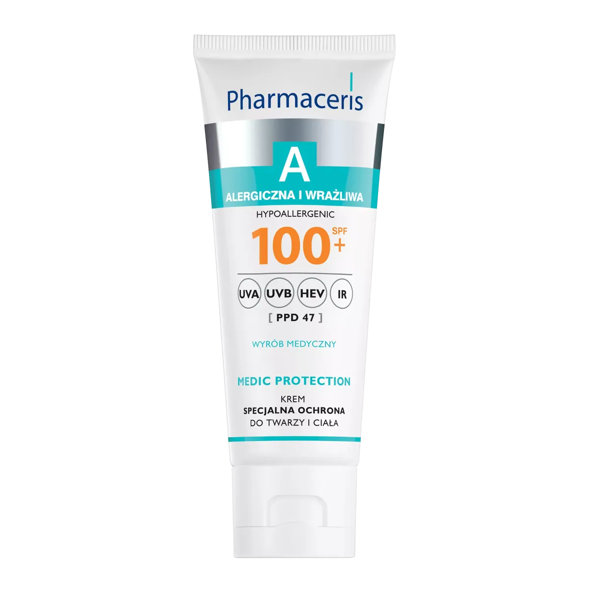 PHARMACERIS A MEDIC PROTECTION KREM SPECJALNA OCHRONA SPF 100+ DO TWARZY I CIAŁA 75 ml