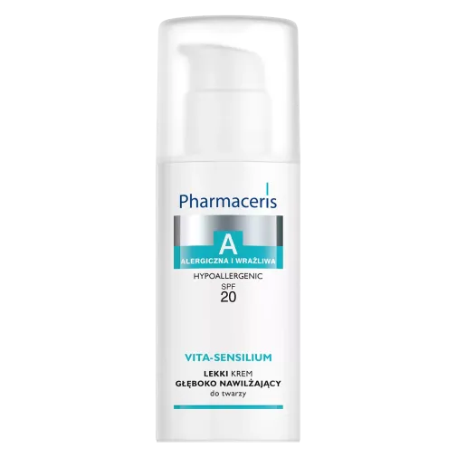 PHARMACERIS A VITA-SENSILIUM LEKKI KREM GŁĘBOKO NAWILŻAJĄCY DO TWARZY SPF 20 50 ml