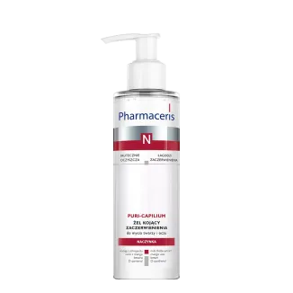 PHARMACERIS N PURI-CAPILIUM ŻEL KOJĄCY ZACZERWIENIENIA DO MYCIA TWARZY I OCZU 190 ml