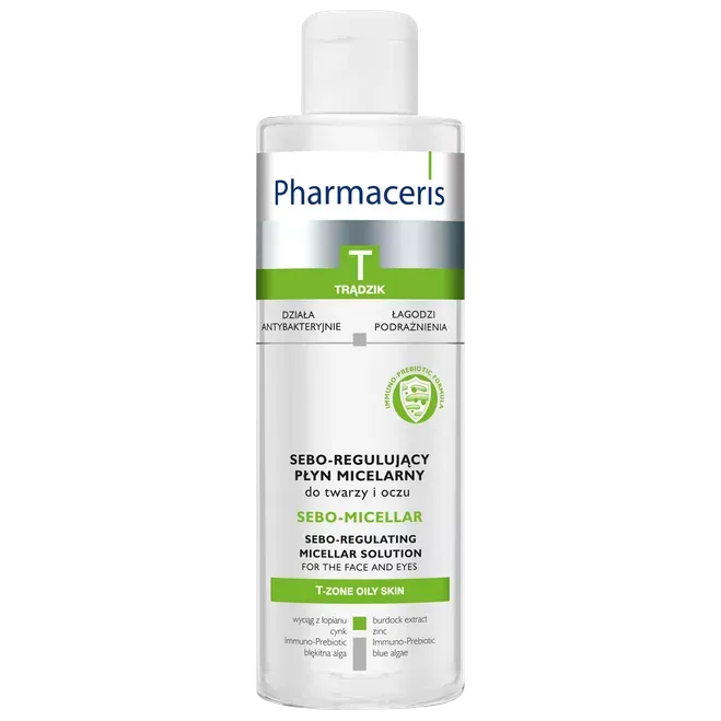 PHARMACERIS T SEBO-MICELLAR SEBO-REGULUJĄCY PŁYN MICELARNY DO TWARZY I OCZU 200 ml