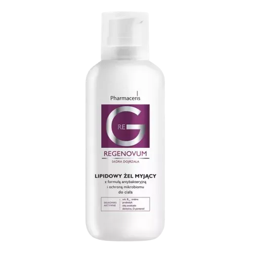 PHARMACERIS G REGENOVUM LIPIDOWY ŻEL MYJĄCY 400 ml DW:2026/09/04