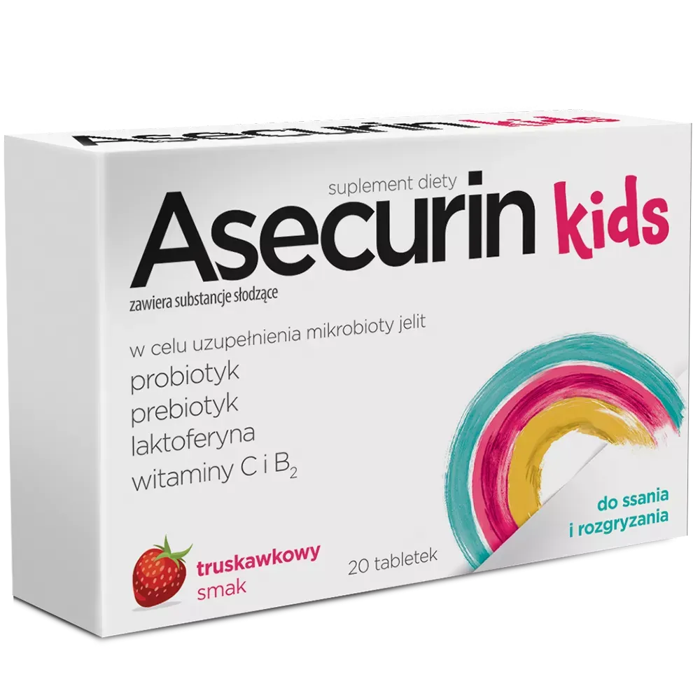 ASECURIN KIDS 20 tabletek do ssania i rozgryzania