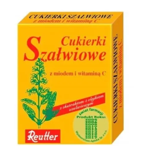 REUTTER CUKIERKI SZAŁWIOWE Z MIODEM I WITAMINĄ C 50 g