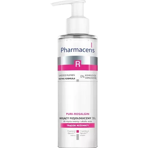PHARMACERIS R PURI-ROSALGIN KOJĄCY FIZJOLOGICZNY ŻEL DO MYCIA TWARZY I OKOLIC OCZU 190 ml