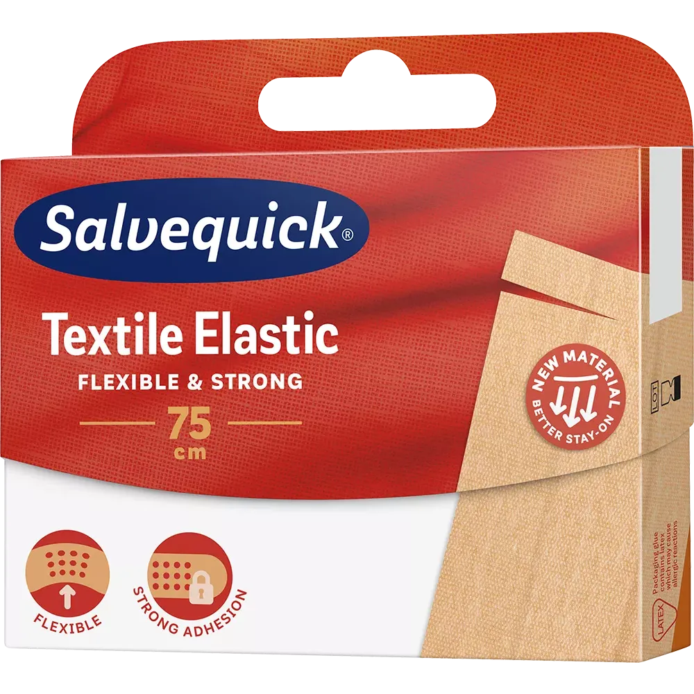 SALVEQUICK TEXTILE ELASTIC PLASTER 75 cm