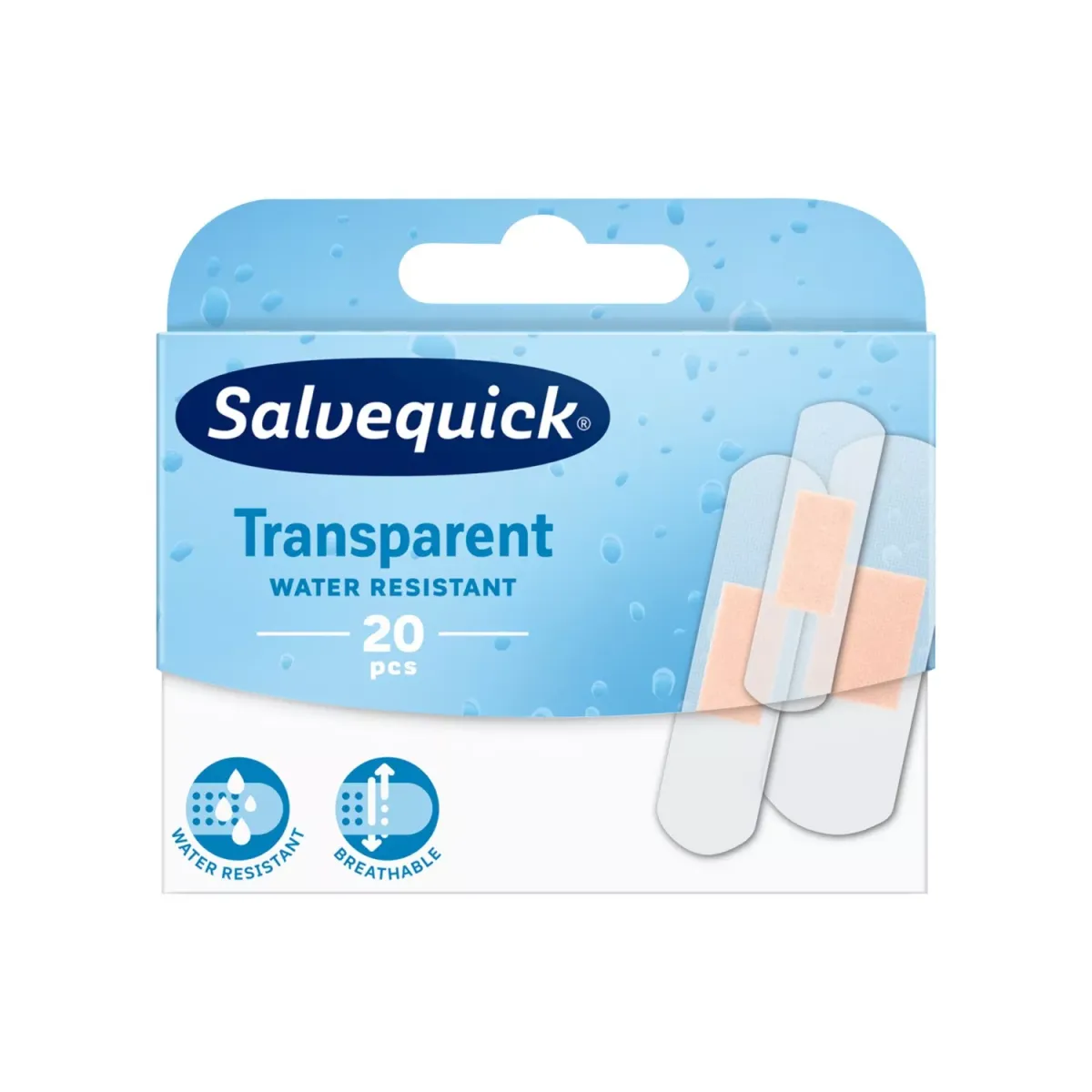 PLASTRY TRADYCYJNE TRANSPARENT 20 sztuk