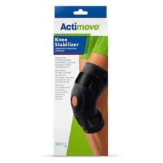 ACTIMOVE SPORTS EDITION ORTEZA STAWU KOLANOWEGO PELOTA W KSZTAŁCIE PODKOWY REGULOWANA rozm. L kolor czarny 1 sztuka