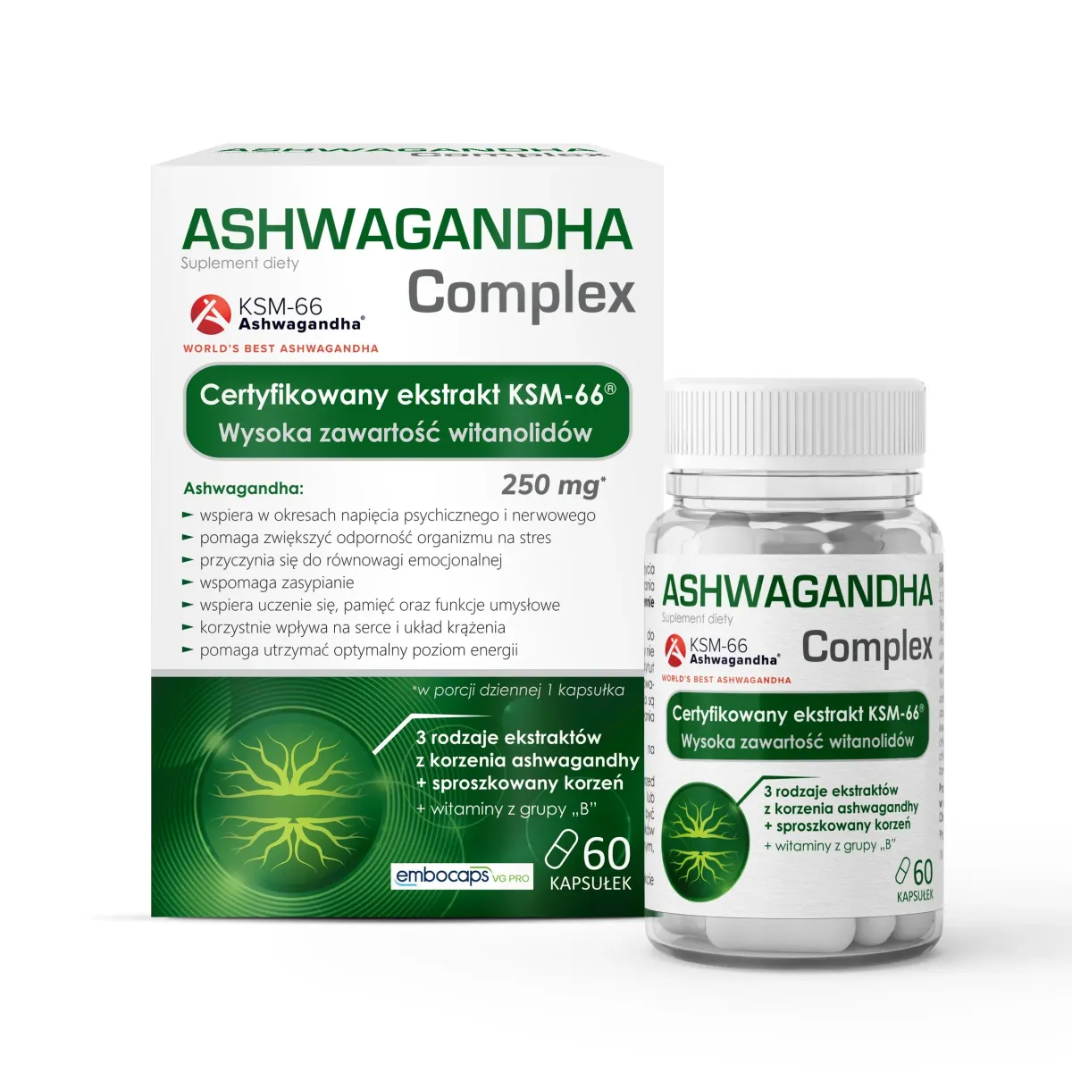 ASHWAGANDHA COMPLEX 60 kapsułek