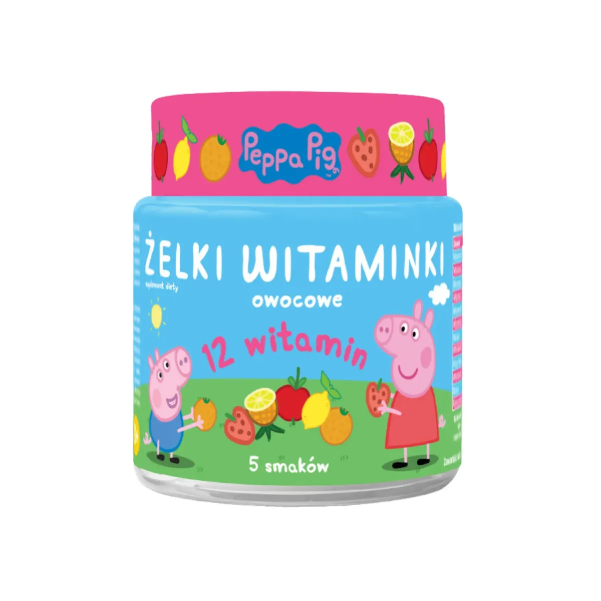 ŻELKI WITAMINKI PEPPA PIG ok. 60 żelków (180 g)