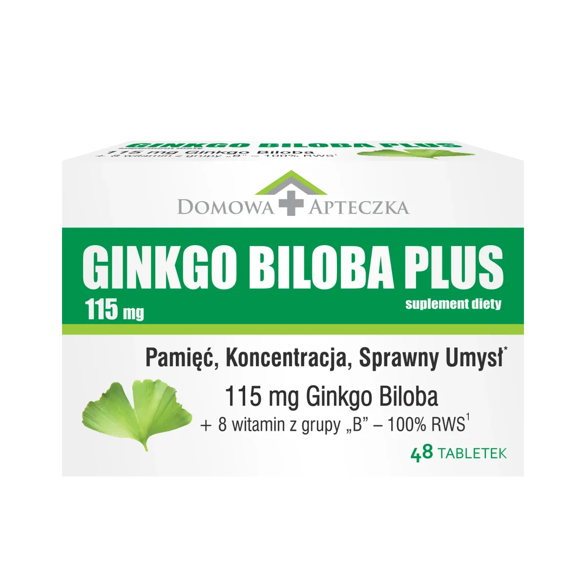 GINKGO BILOBA PLUS 115 mg 48 tabletek