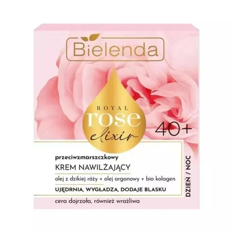BIELENDA ROYAL ROSE ELIXIR PRZECIWZMARSZCZKOWY KREM NAWILŻAJĄCY 40+ NA DZIEŃ I NA NOC 50 ml