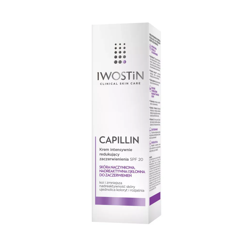 IWOSTIN CAPILLIN KREM INTENSYWNIE REDUKUJĄCY ZACZERWIENIENIE SPF 20 40 ml