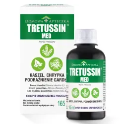 TRETUSSIN MED SYROP O SMAKU CZARNEJ PORZECZKI 165 ml