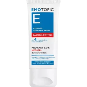 EMOTOPIC BACTERIA CONTROL PREPARAT S.O.S. MEDICAL DO TWARZY I CIAŁA 30 ml