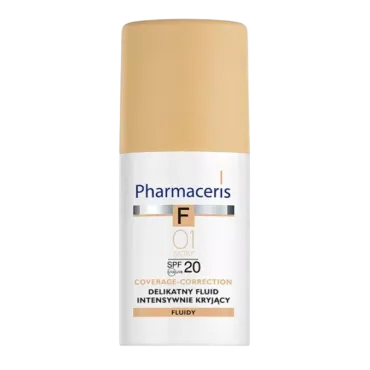 PHARMACERIS F: COVERAGE-CORRECTION PHARMACERIS F COVERAGE-CORRECTION DELIKATNY FLUID INTENSYWNIE KRYJĄCY  SPF 20 IVORY 
