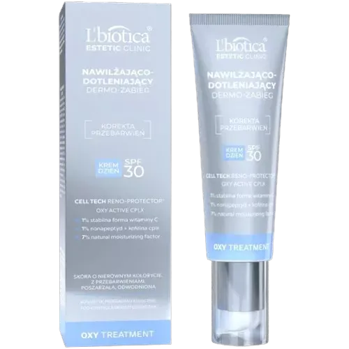 L'BIOTICA Estetic: Clinic OXY Treatment: Nawilżająco-dotleniający dermo zabieg Krem dzień SPF30 35 ml