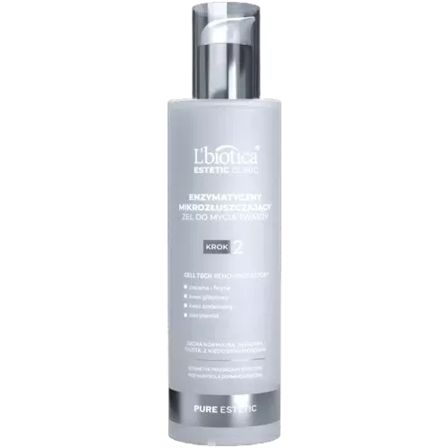 L'BIOTICA Estetic Clinic PURE Estetic Enzymatyczny Żel mikrozłuszczajacy do mycia twarzy 200 ml