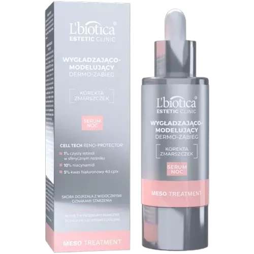 L'BIOTICA Estetic: Clinic MESO Treatment Wygładzająco-modelujący dermo zabieg Serum noc 30 ml