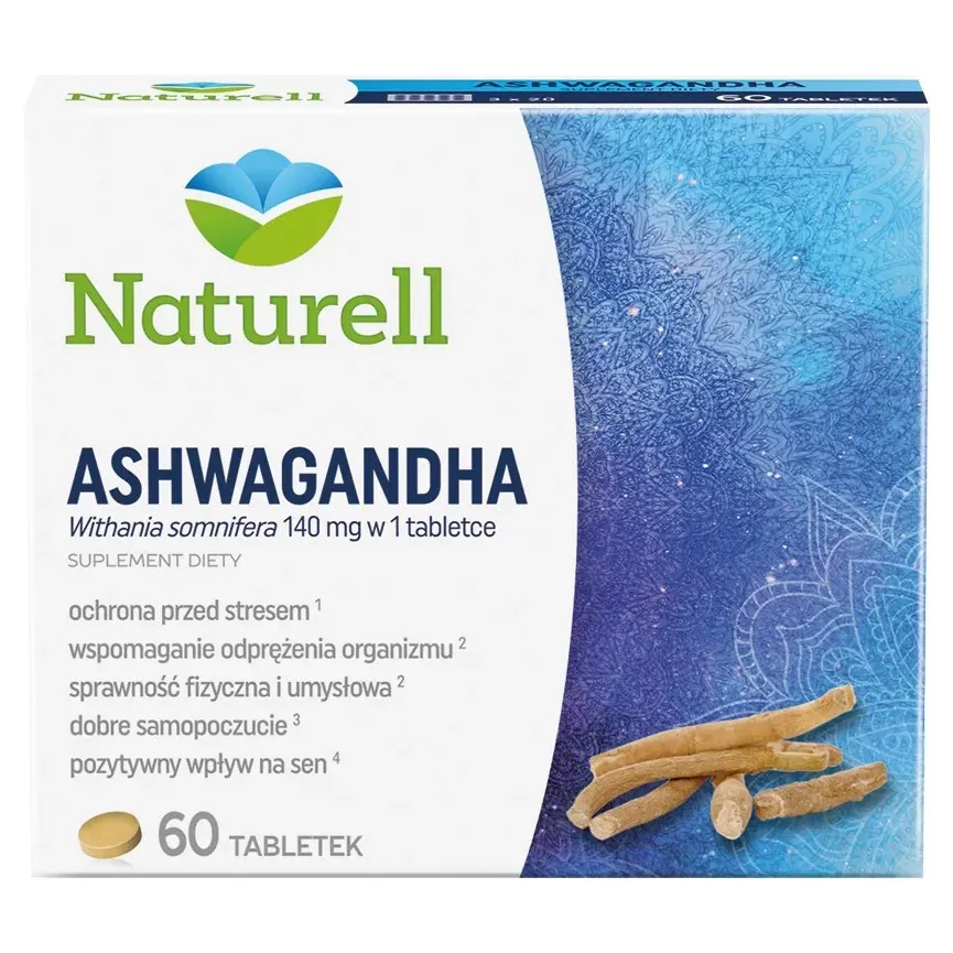 NATURELL ASHWAGANDHA 60 tabletek