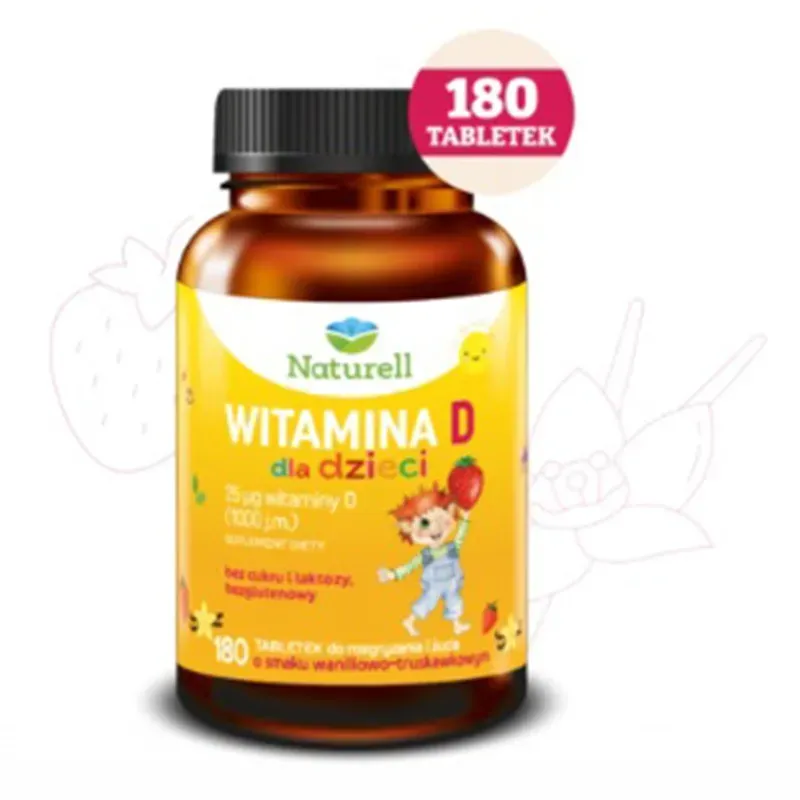 NATURELL WITAMINA D DLA DZIECI 180 tabletek