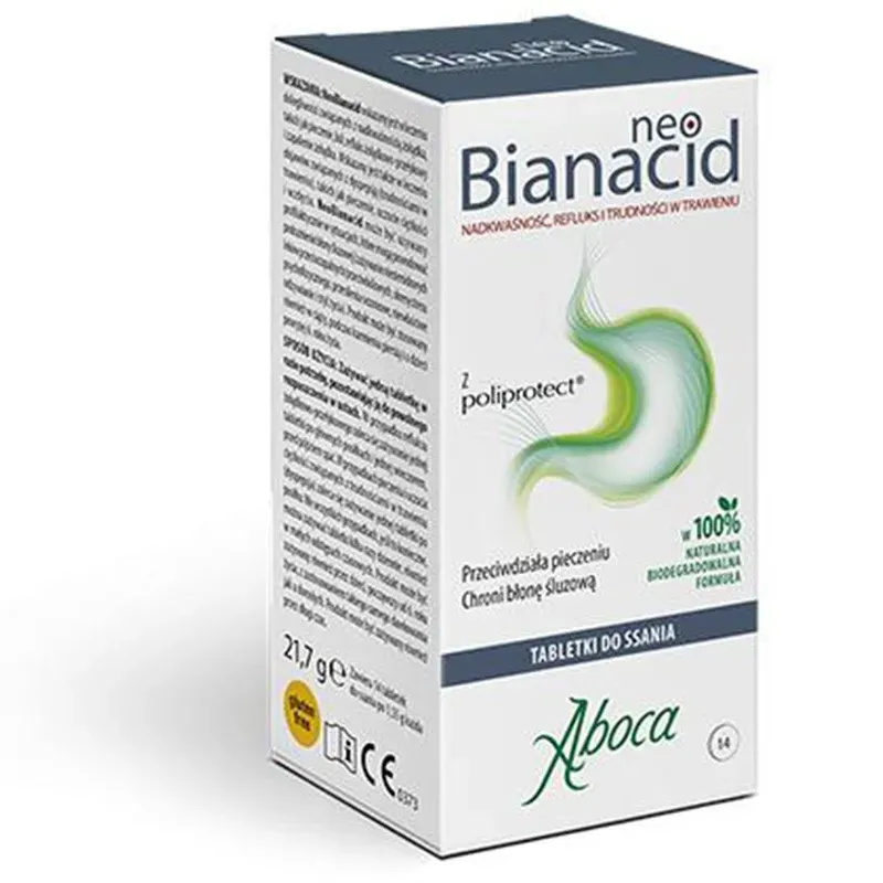 NEOBIANACID 14 tabletek do ssania o smaku miętowym