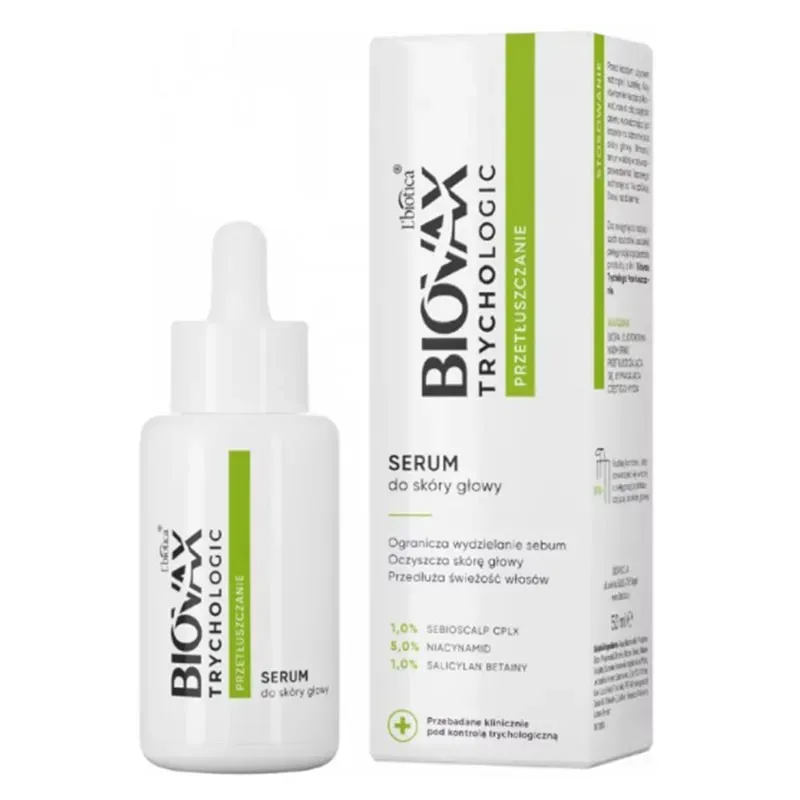 L'BIOTICA BIOVAX TRYCHOLOGIC PRZETŁUSZCZANIE SERUM DO SKÓRY GŁOWY 50 ml
