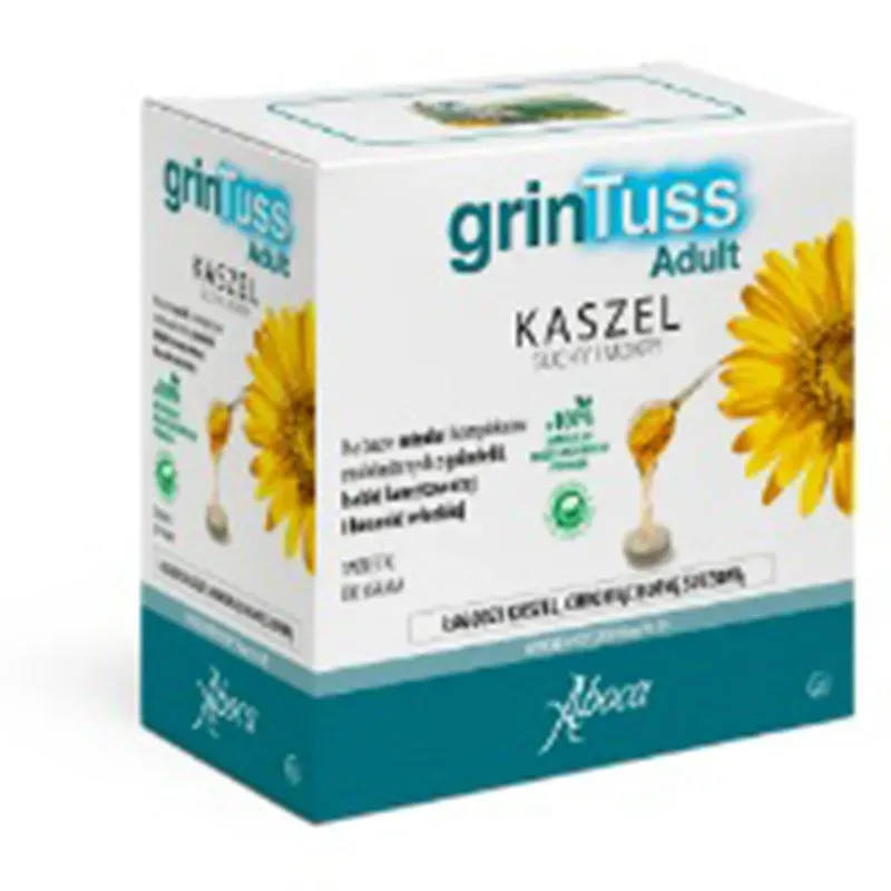 GRINTUSS ADULT KASZEL SUCHY I MOKRY 20 tabletek do ssania