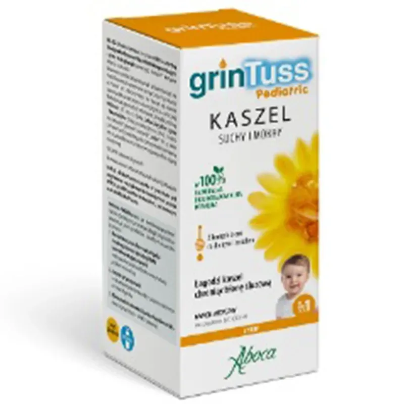 GRINTUSS PEDIATRIC KASZEL SUCHY I MOKRY SYROP 180 g