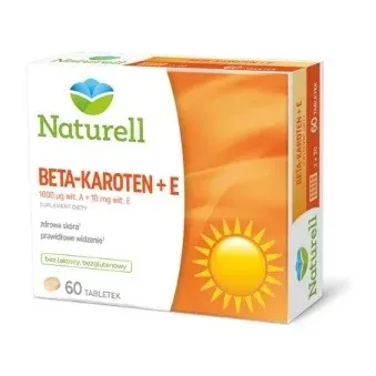 NATURELL BETA-KAROTEN + E 60 tabletek