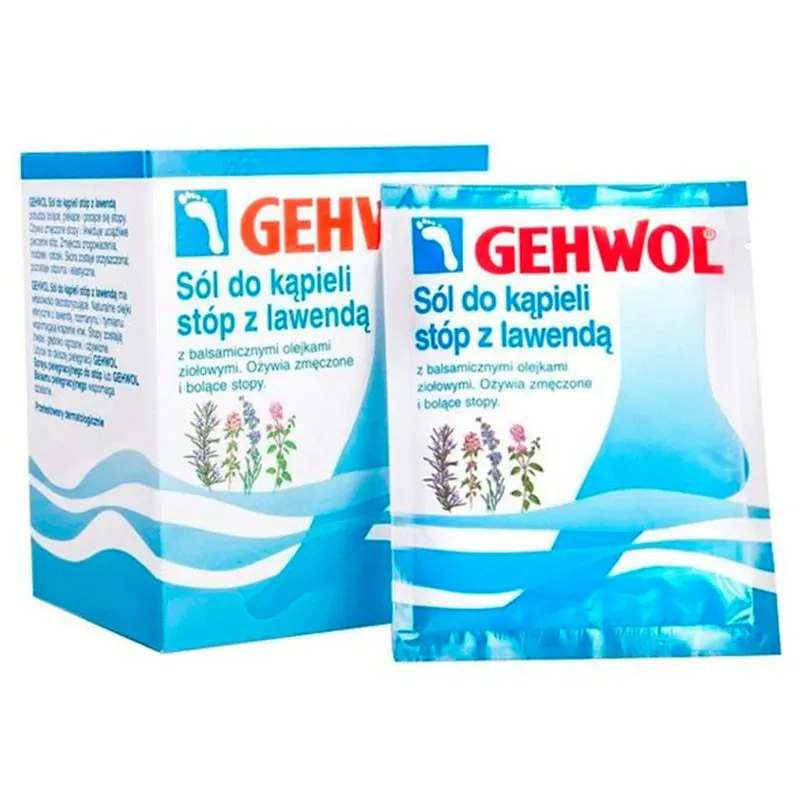 GEHWOL FUSßBAD SÓL DO KĄPIELI STÓP Z LAWENDĄ Z BALSAMICZNYMI OLEJKAMI ZIOŁOWYMI 20 g x 10 saszetek