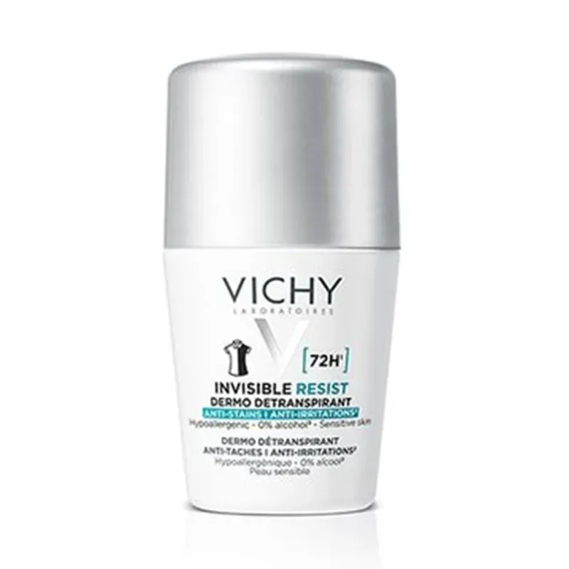 VICHY ANTYPERSPIRANT ROLL-ON INVISIBLE RESIST 72H PRZECIW ŚLADOM 50 ml
