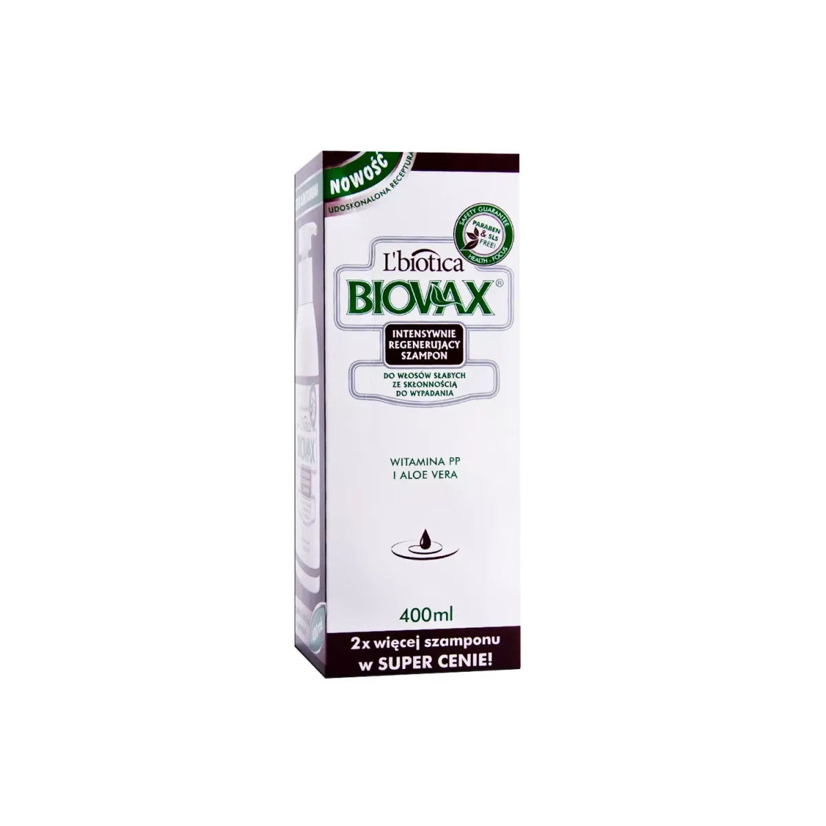L'BIOTICA BIOVAX SZAMPON REGENERUJĄCY DO WŁOSÓW SŁABYCH ZE SKŁONNOŚCIĄ DO WYPADANIA 200 ml